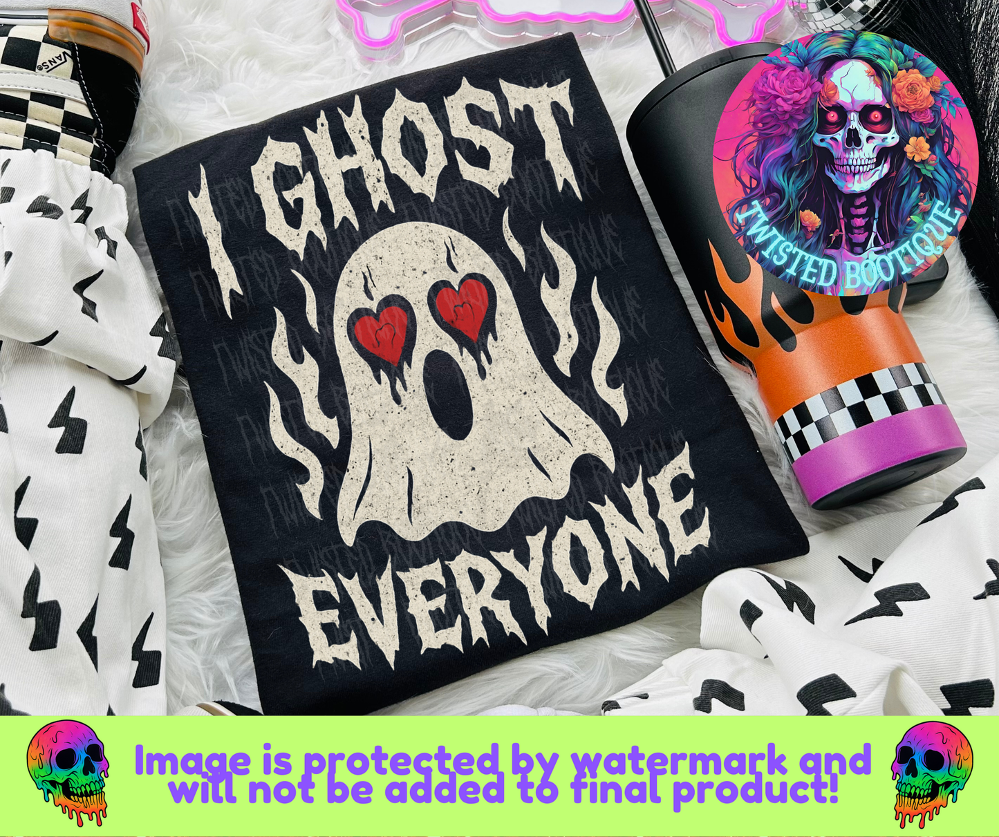 I Ghost Everyone BLACK APPAREL ONLY