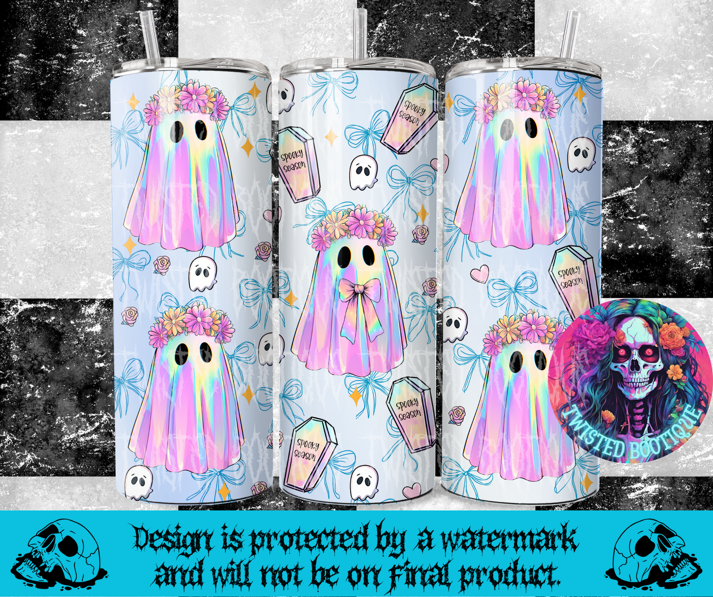 Pastel Ghosty Tumbler