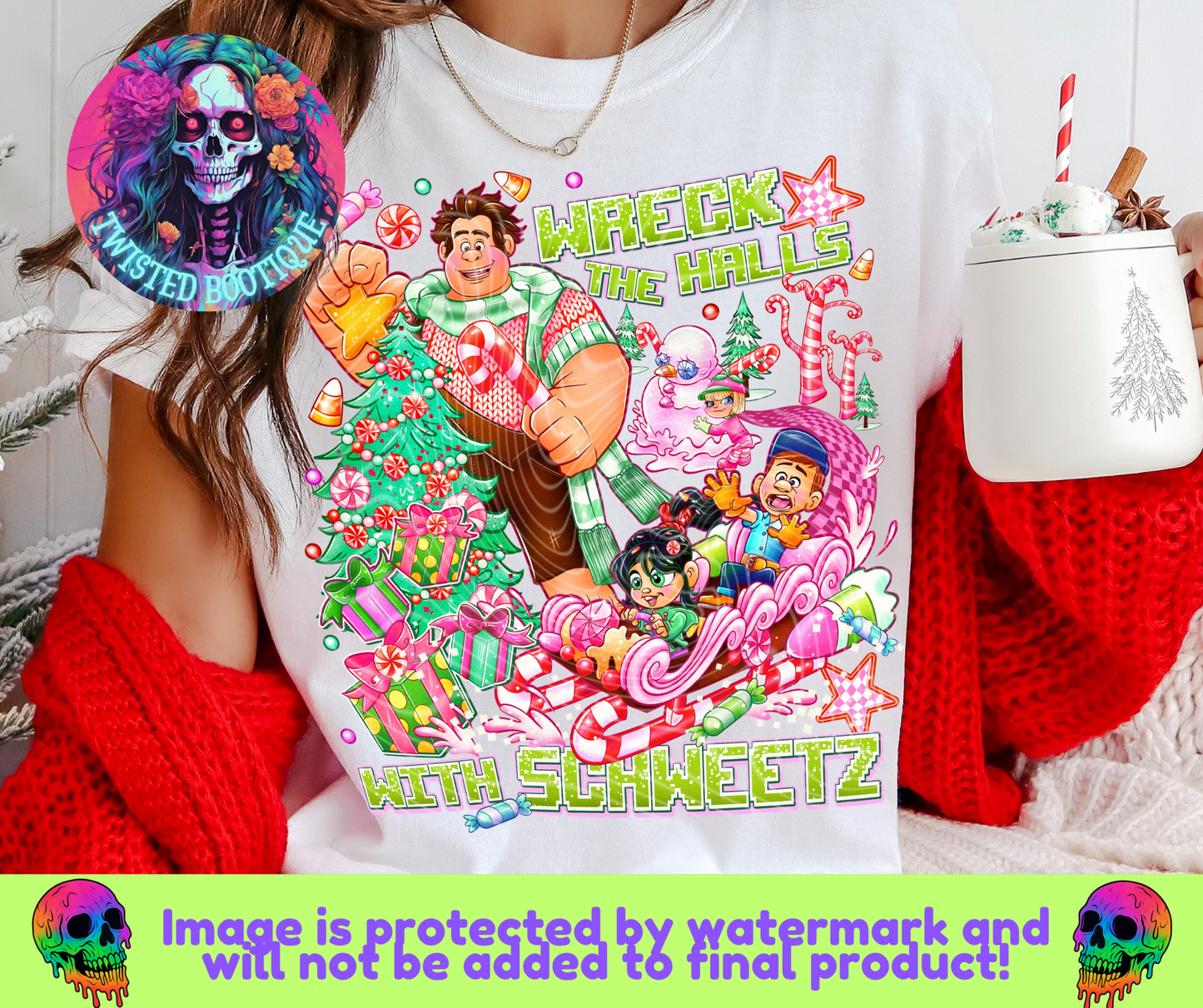 Wreck The Halls Toddler/Youth Tee