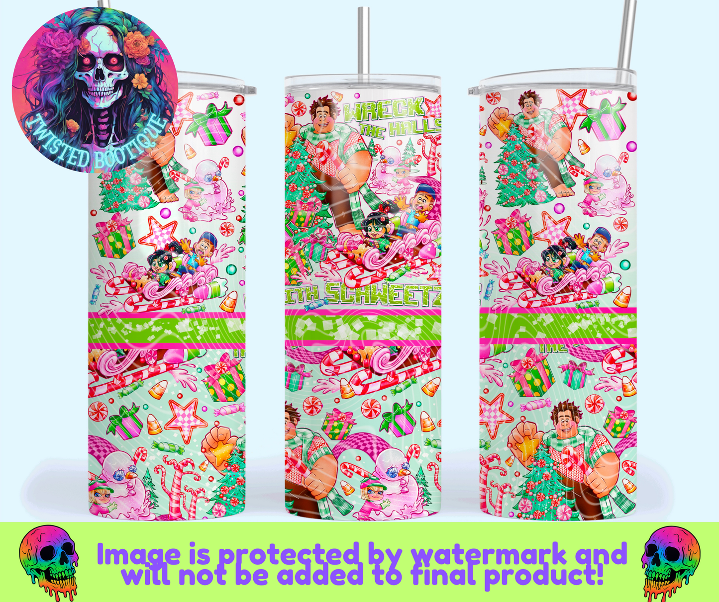 Wreck The Hall Tumbler