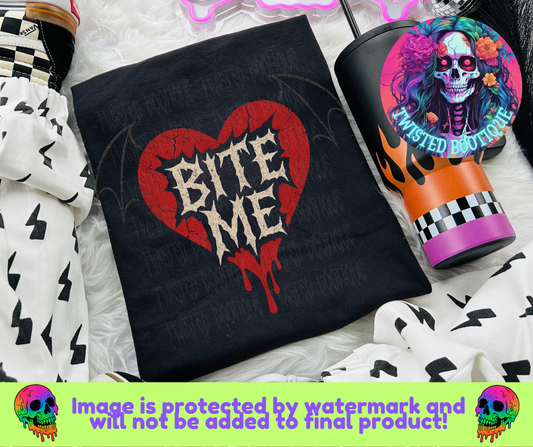 Bite Me BLACK APPAREL ONLY