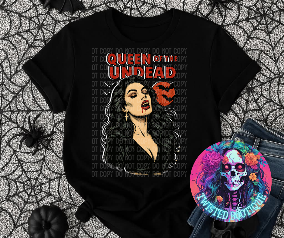 Queen Of The Undead BLACK APPAREL ONLY