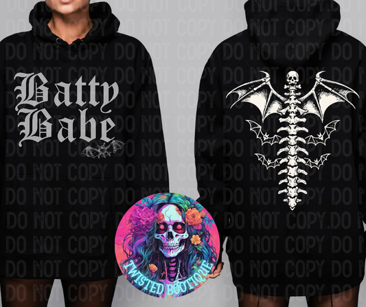 Batty Babe Hoodie BLACK APPAREL ONLY