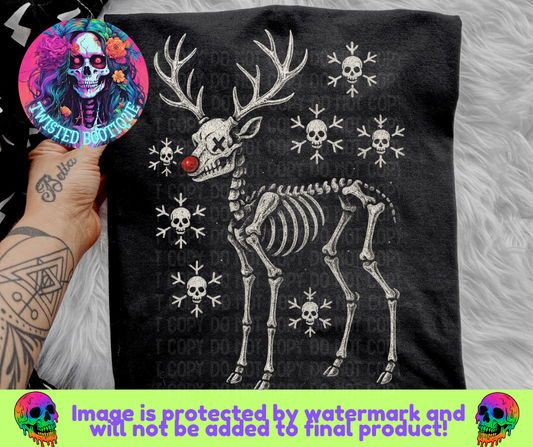 Rudolph The Deadly Deer BLACK APPAREL ONLY