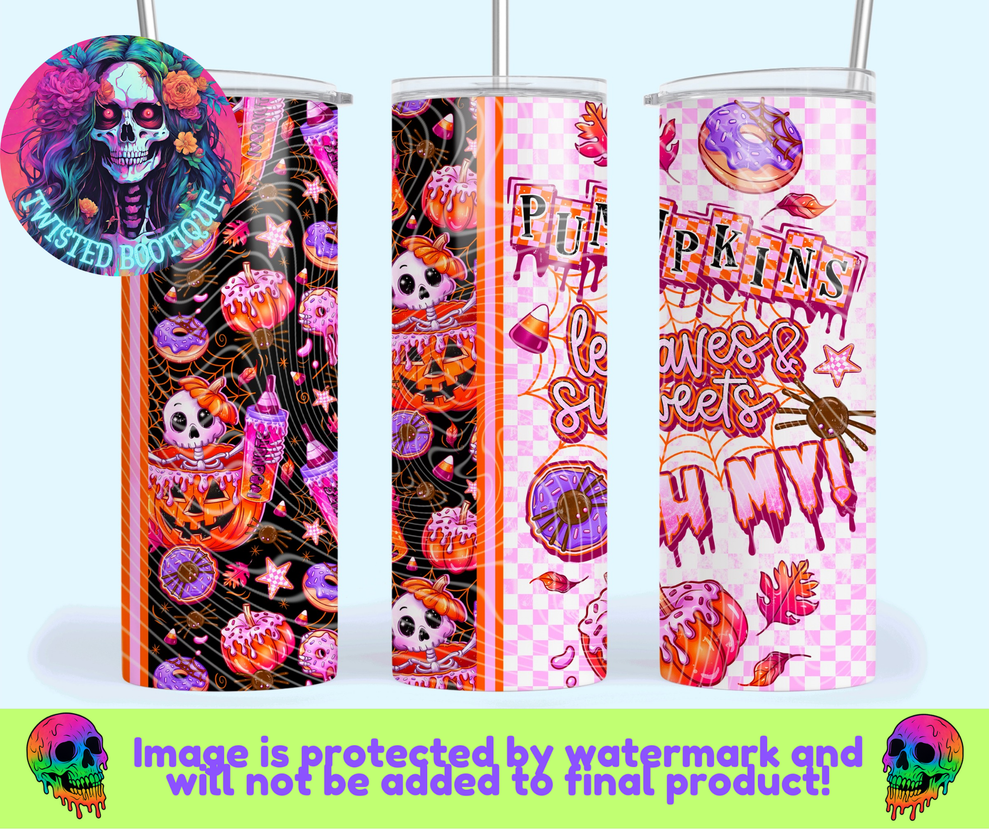 Pumpkins, Leaves, & Sweets Tumbler