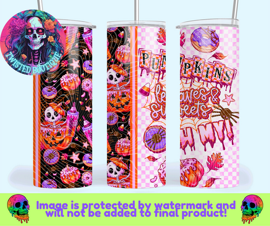 Pumpkins, Leaves, & Sweets Tumbler