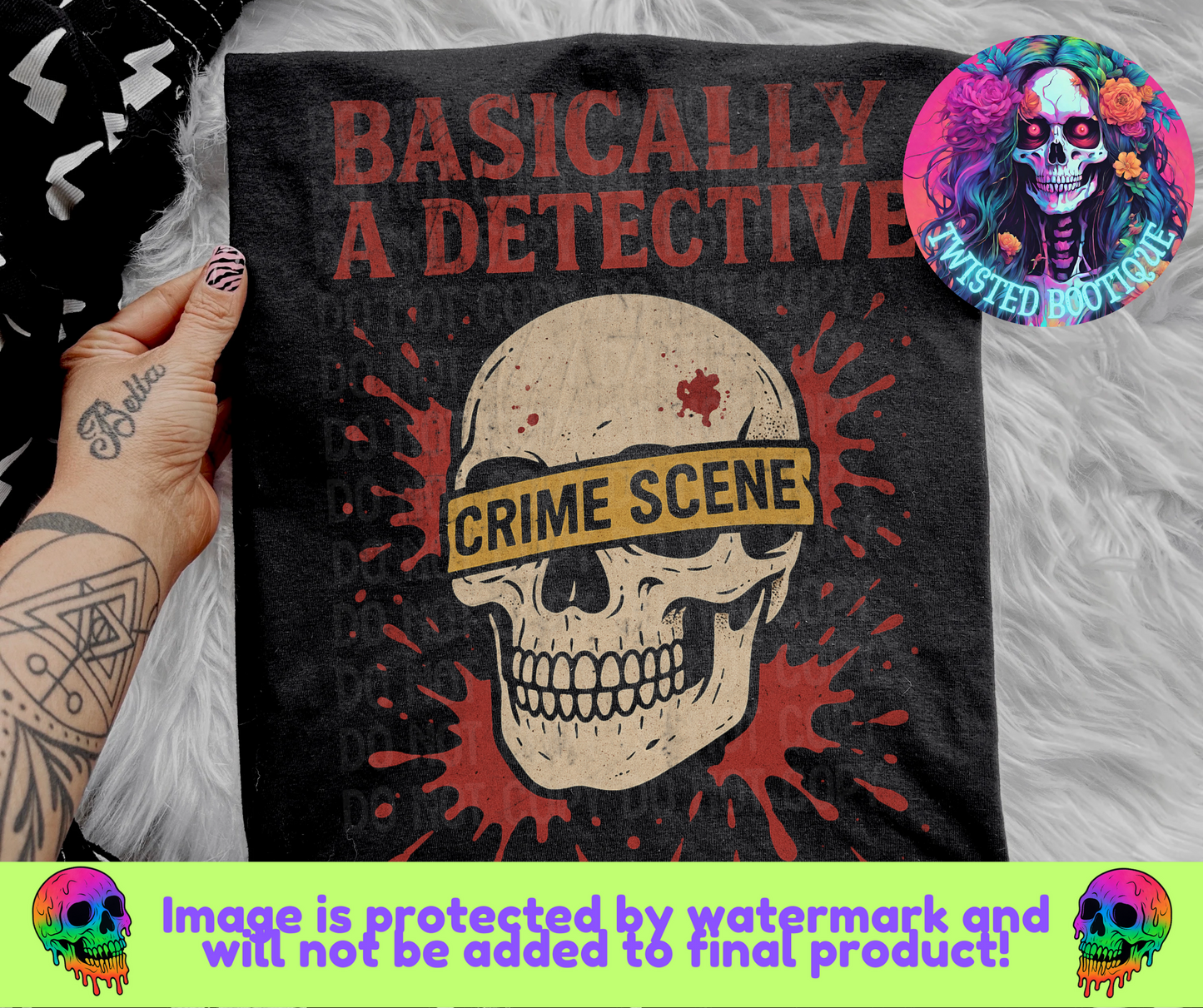 Basically A Detective BLACK APPAREL ONLY