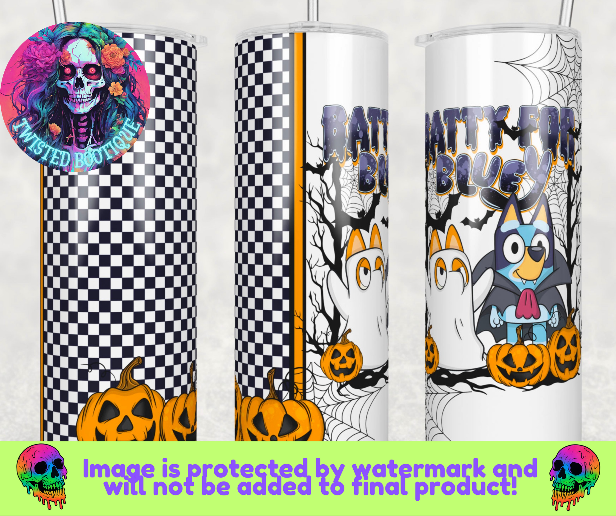 Batty For Bluey Tumbler