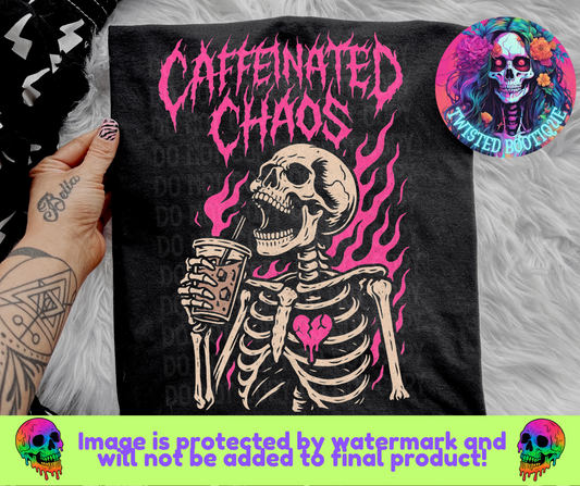 Caffeinated Chaos BLACK APPAREL ONLY