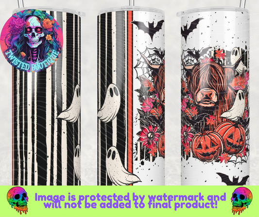 Spooky Highland Tumbler