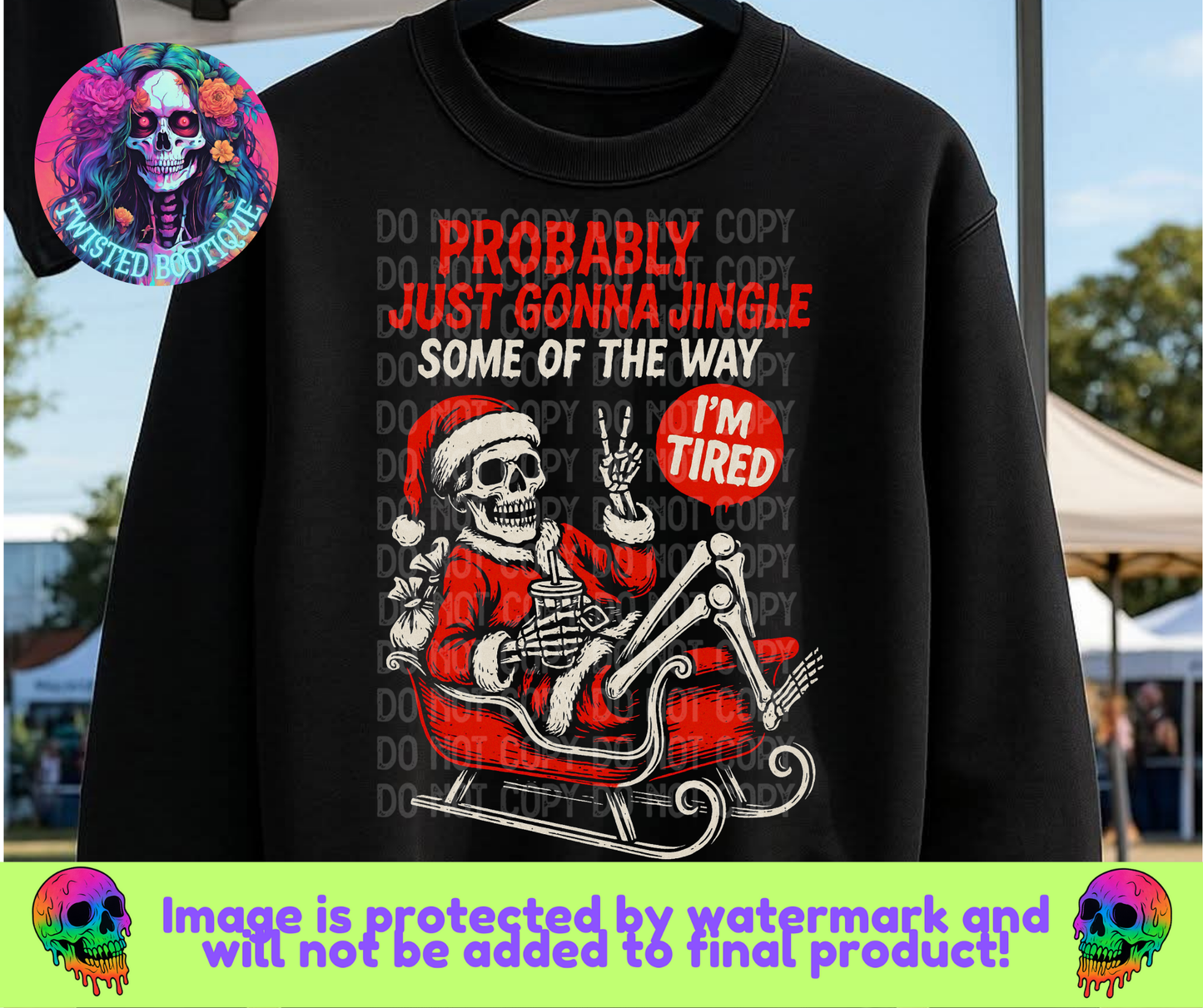 Probably Just Gonne Jingle BLACK APPAREL ONLY