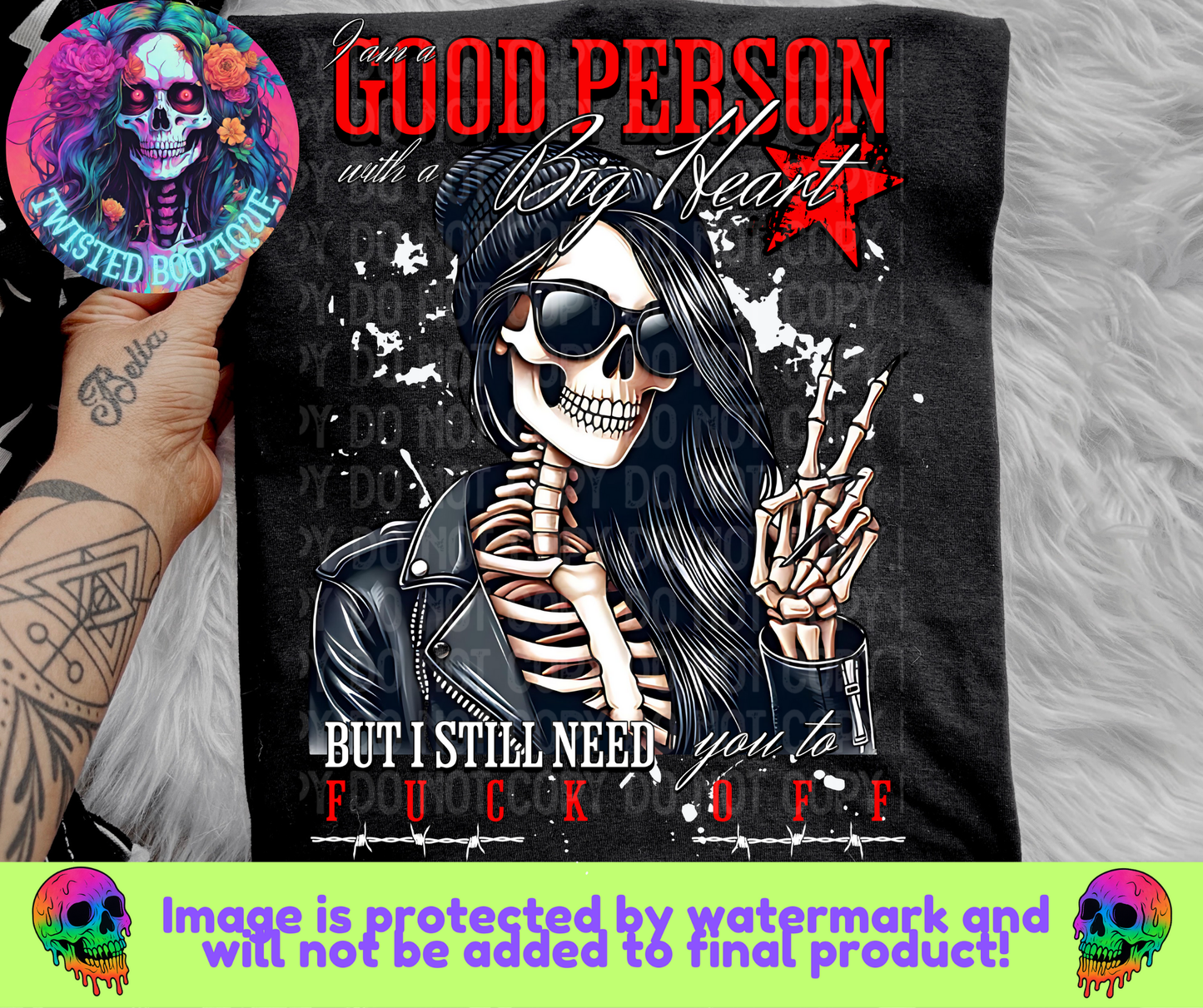 Good Person W/ A Good Heart BLACK APPAREL ONLY