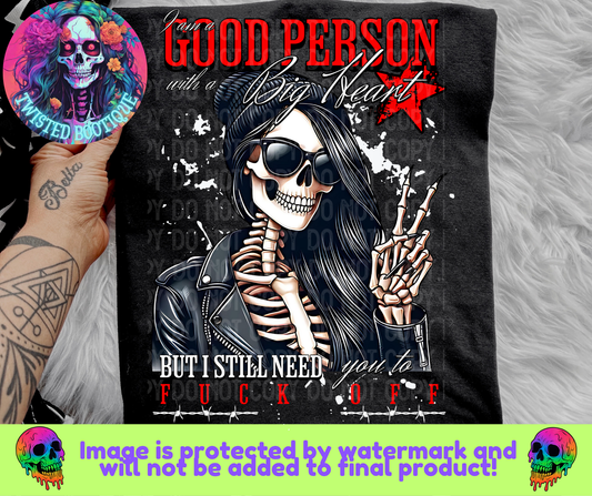 Good Person W/ A Good Heart BLACK APPAREL ONLY